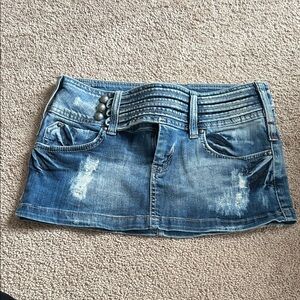 Denim Mini Skirt